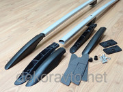 Рейлинги Citroen Jumpy,  Ситроен Джампи длинная база серый,  хром,  черн.